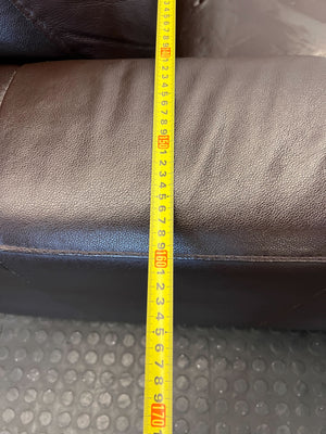 Comfy Brown Leather 2-Seater Sofa - 2ndhandwarehouse.com