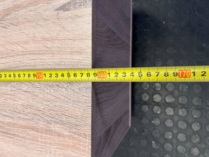 Contemporary Wood & Grey TV Unit with Sliding Doors