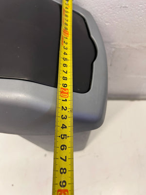 Versatile Grey Swing Lid Bin - Compact Waste Solution