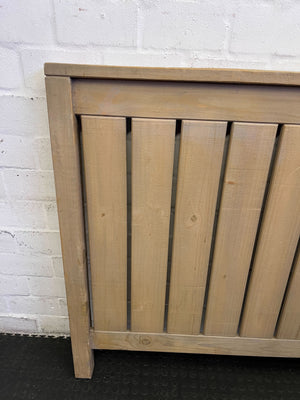 Versatile Wooden Slatted Queen Headboard
