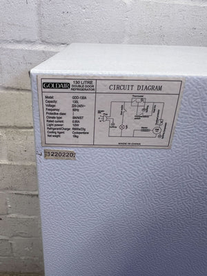 Goldair White Top Freezer Fridge - Compact & Efficient