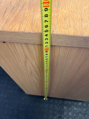 Vintage Oak Finish 2-Drawer Mobile Storage Cabinet ✨