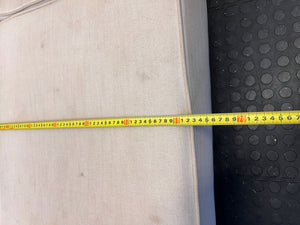 Chic Cream Upholstered 2-Seater Couch with Minor Wear - REDUCED