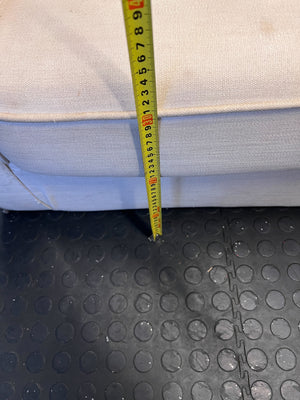 Chic Cream Upholstered 2-Seater Couch with Minor Wear - REDUCED