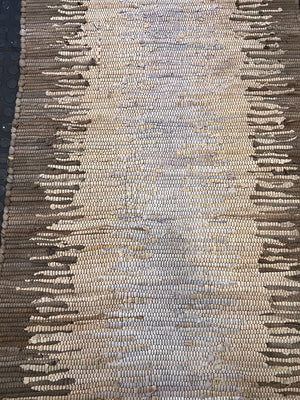 Natural Fiber Area Rug - Beige with Subtle Pattern, Minor Wear - PRICE DROP