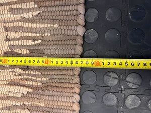 Natural Fiber Area Rug - Beige with Subtle Pattern, Minor Wear - PRICE DROP