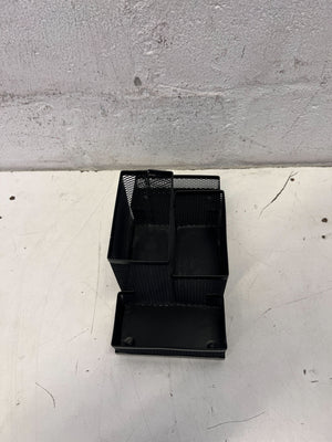 Black Mesh Multi-Compartment Desk Organizer - 2ndhandwarehouse.com