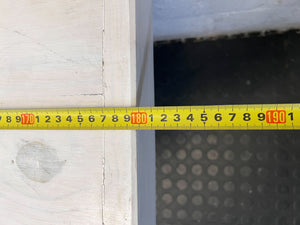 Stylish Grey X-Leg Wooden Bench