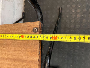 Retro Industrial Wood & Metal Chair