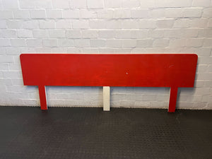 Bold Red Bed Headboard