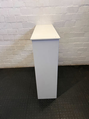 Compact White 3-Tier Bookshelf