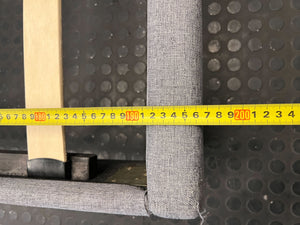 Stylish Grey Upholstered Bed Frame with Slats - 2ndhandwarehouse.com