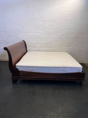 Classic Wooden Bed Frame & Posturepedic Mattress Set ✨