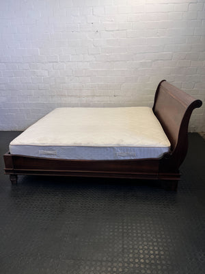 Classic Wooden Bed Frame & Posturepedic Mattress Set ✨