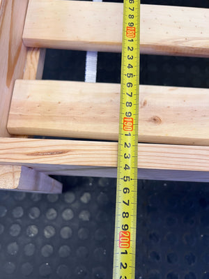 Natural Wood Single Bed Frame - Slatted Base