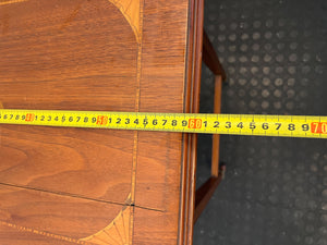 Elegant Vintage Inlaid Sewing / Side Table with Storage 🧵