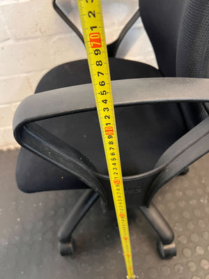 Comfortable Black Office Chair with Minor Wear