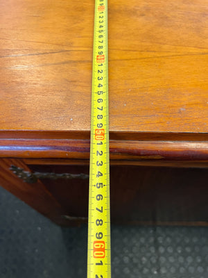 Elegant Vintage Wooden Sideboard with Ornate Hardware