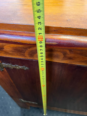 Elegant Vintage Wooden Sideboard with Ornate Hardware