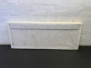 Soft White Upholstered Queen Headboard – Minimalist Style with Minor Marks