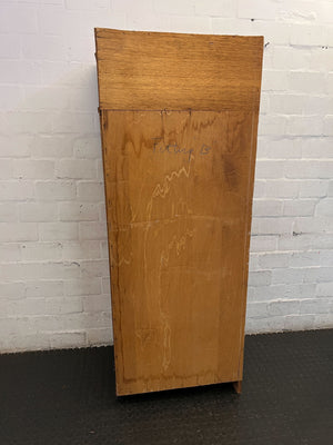 Rustic Wooden 5-Tier Bookcase Storage Shelf with some damage - 2ndhandwarehouse.com
