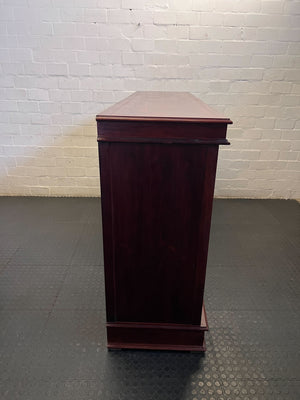 Elegant Dark Wood Entertainment Unit