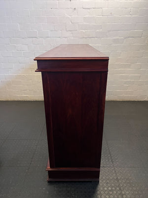 Elegant Dark Wood Entertainment Unit