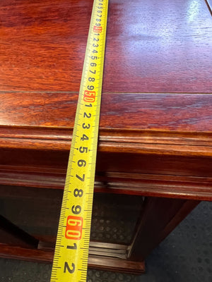 Elegant Dark Wood Entertainment Unit