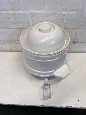 Convenient White & Purple Gravity Water Dispenser