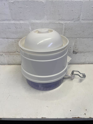 Convenient White & Purple Gravity Water Dispenser