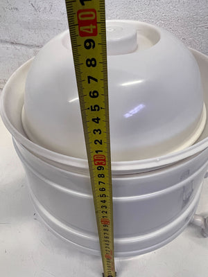 Convenient White & Purple Gravity Water Dispenser