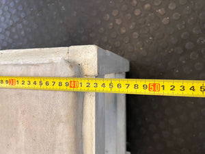 Rustic Shabby Chic Wooden Accent Chair with Shelf