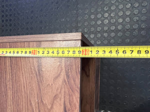 Versatile Wood-Grain Storage Cabinet with Door