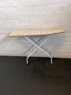 Foldable Gingham Ironing Board - Classic & Compact Laundry Essential