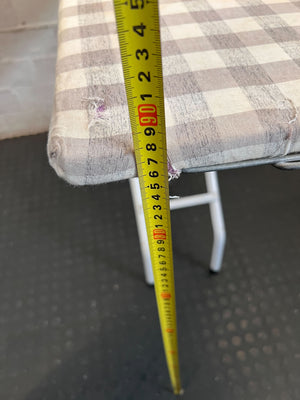 Foldable Gingham Ironing Board - Classic & Compact Laundry Essential