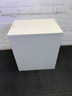 Compact Beige Metal Filing Cabinet with 2 Drawers β Minor Signs of Use - REDUCED