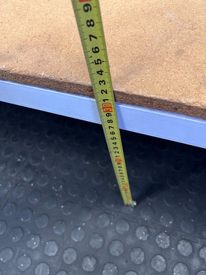 Charming Antique White Metal Single Bed Frame with Brass Accents