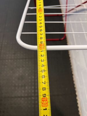 Compact Red & White Folding Drying Rack – Gently Used