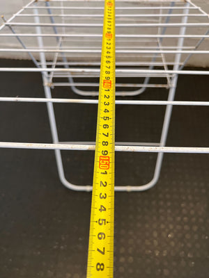 Space-Saving White Collapsible Laundry Drying Rack