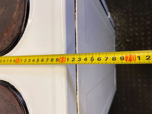 Defy Classic White Electric Stove with Oven - Some rusting on plates