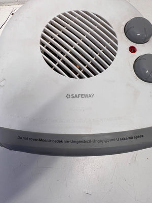 Compact Safeway White Electric Heater with Minor Scratches