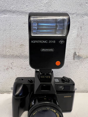Vintage Sounex 2000DN Film Camera with Agfatronic Flash - Not in Working Condition