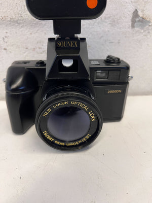 Vintage Sounex 2000DN Film Camera with Agfatronic Flash - Not in Working Condition
