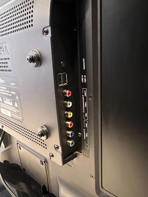 32-inch LED TV - Slim Black Design with Minor Scratches