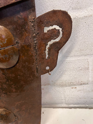 Vintage African Tribal Mask - Handcrafted Metal Décor Piece 🦁