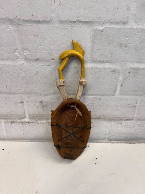 Handcrafted African Mask Décor - Unique Vintage Wooden Art Piece