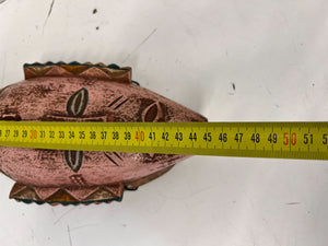 Handcrafted African Mask Décor - Unique Vintage Wooden Art Piece