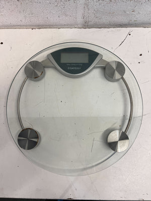 Stylish Digital Glass Bathroom Scale with Stainless Steel Accents