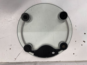 Stylish Digital Glass Bathroom Scale with Stainless Steel Accents