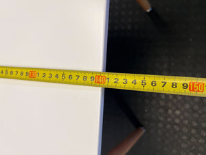 Versatile Modern Cream Table with Tapered Wooden Legs- One side legs is not stable 140 x 80